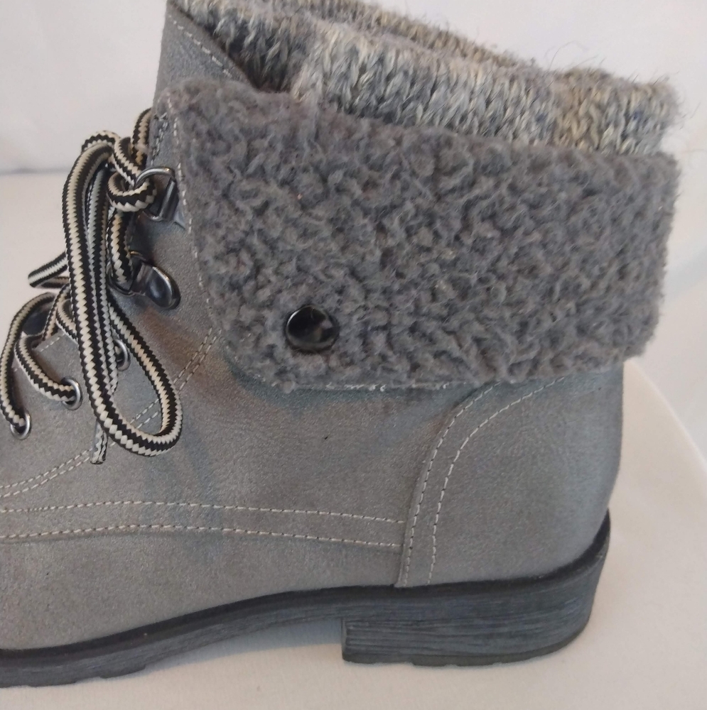 White Mountain Gray Sweater Boot - image 4